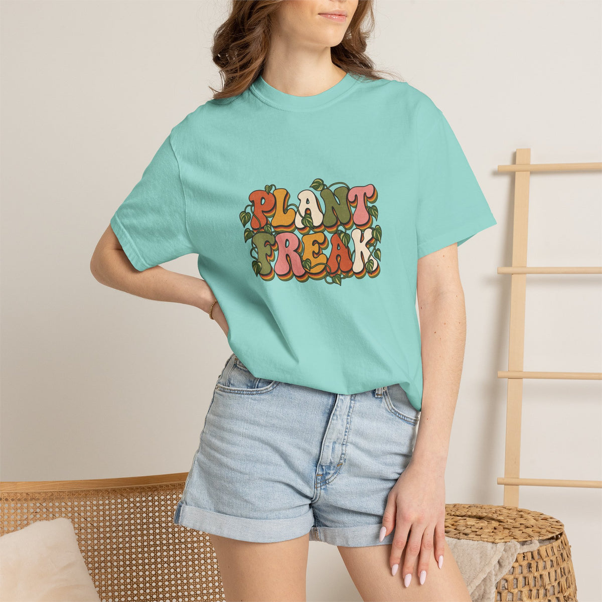 Plant Freak T-Shirt — Retro Groovy Botanical Tee for Plant Lovers