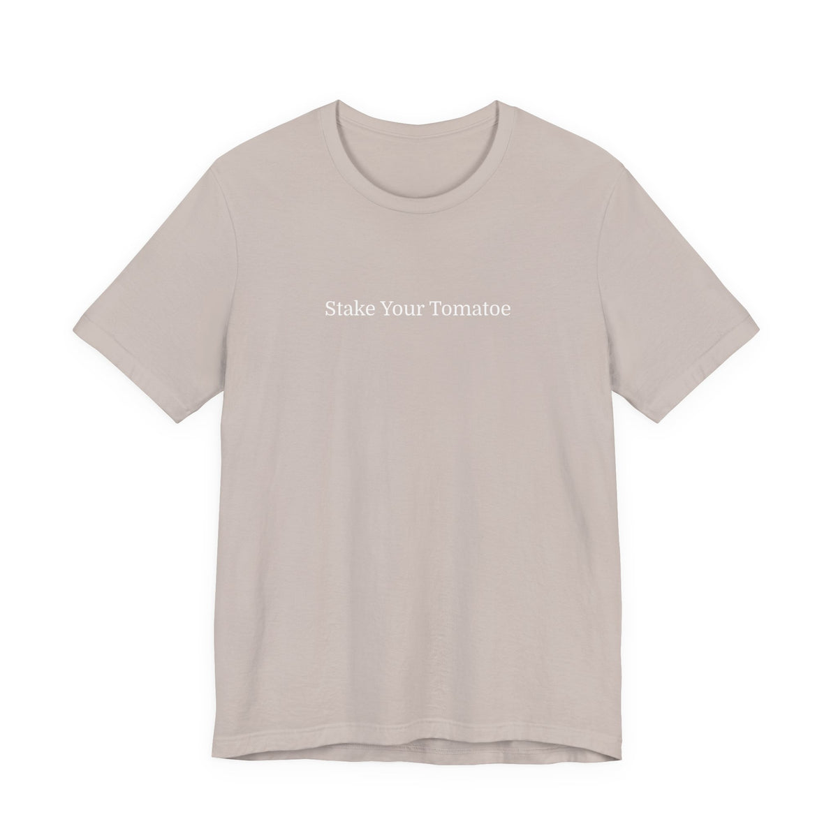 Tomato Gardener Tee — "Stake Your Tomatoes" Minimalist Garden Shirt