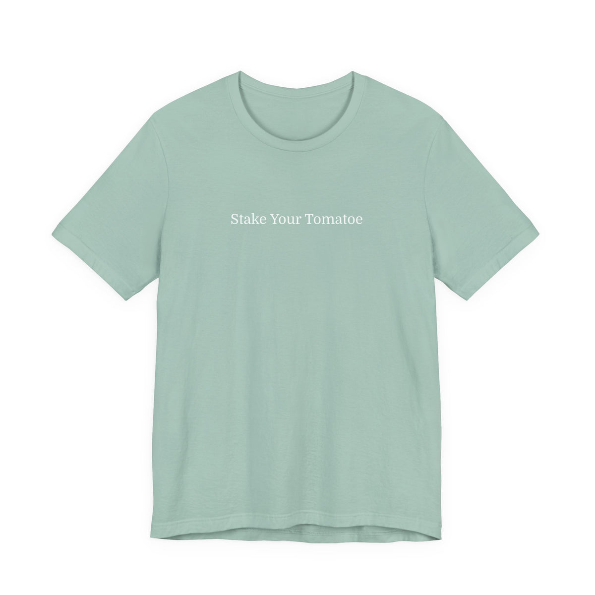 Tomato Gardener Tee — "Stake Your Tomatoes" Minimalist Garden Shirt