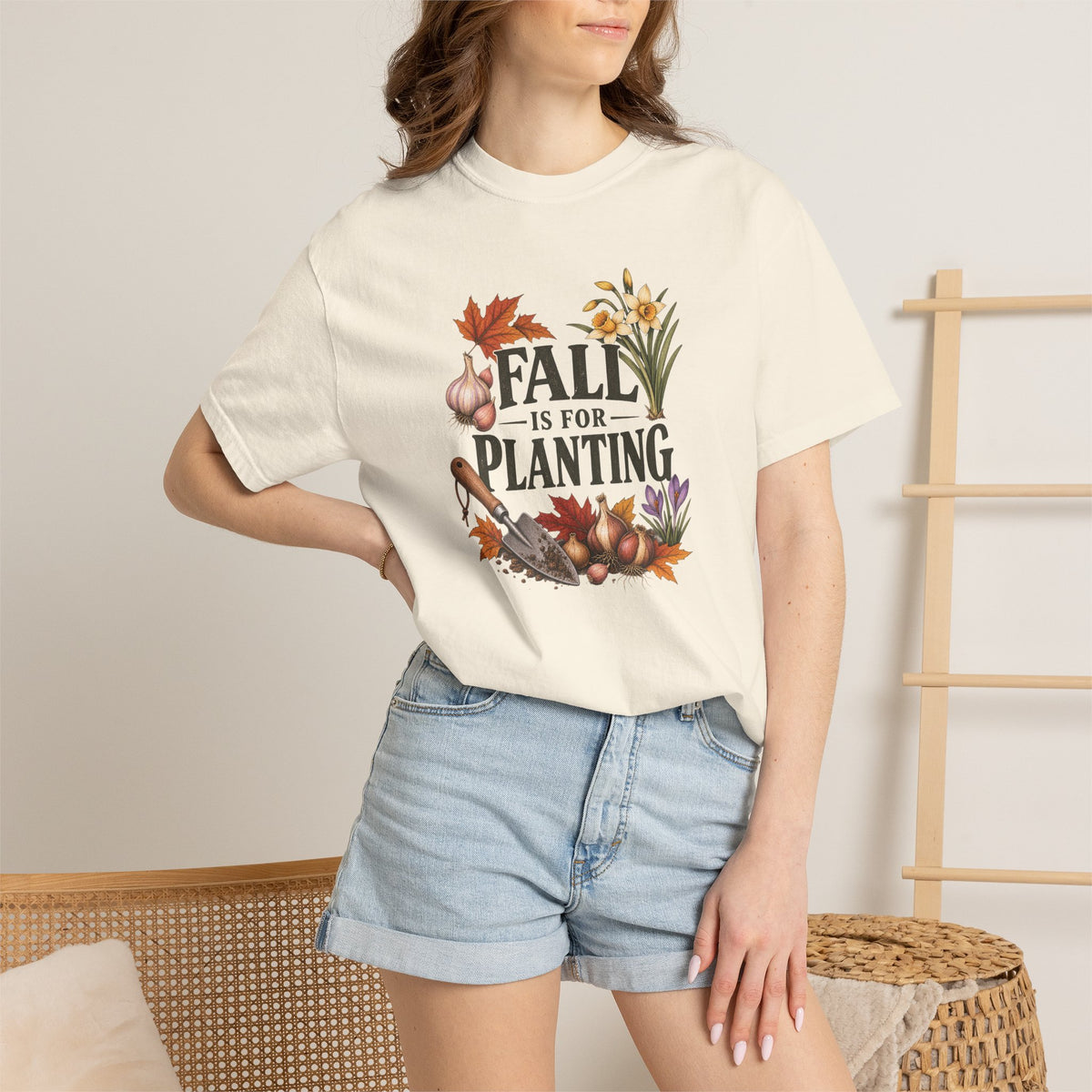 Fall Is for Planting T-Shirt — Autumn Gardening Graphic Tee