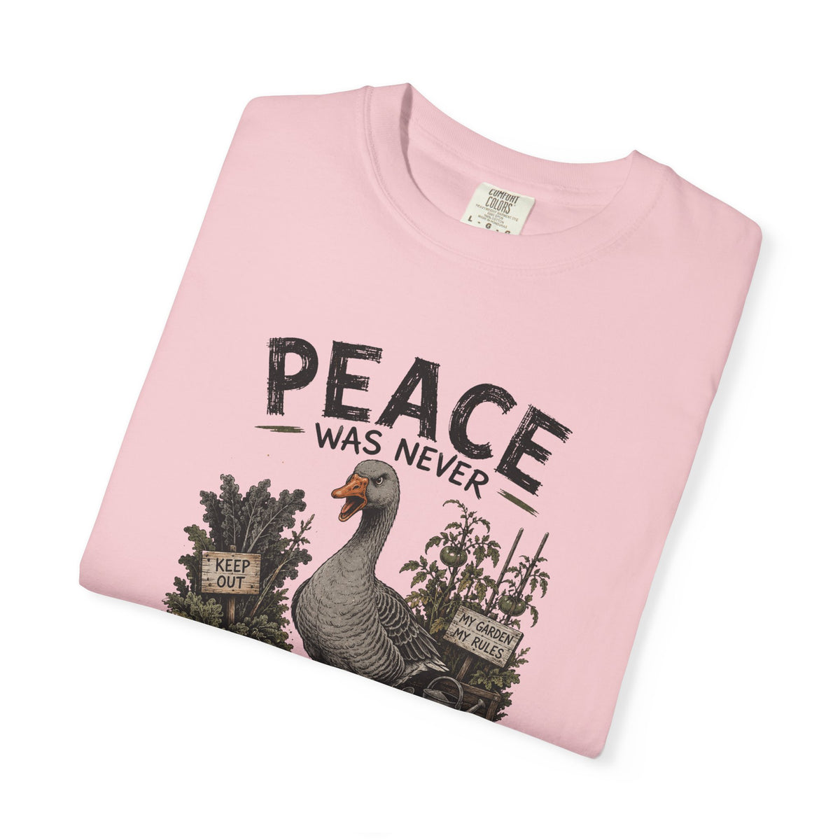 Peace Was Never an Option Tee — Vintage Goose Graphic T-Shirt