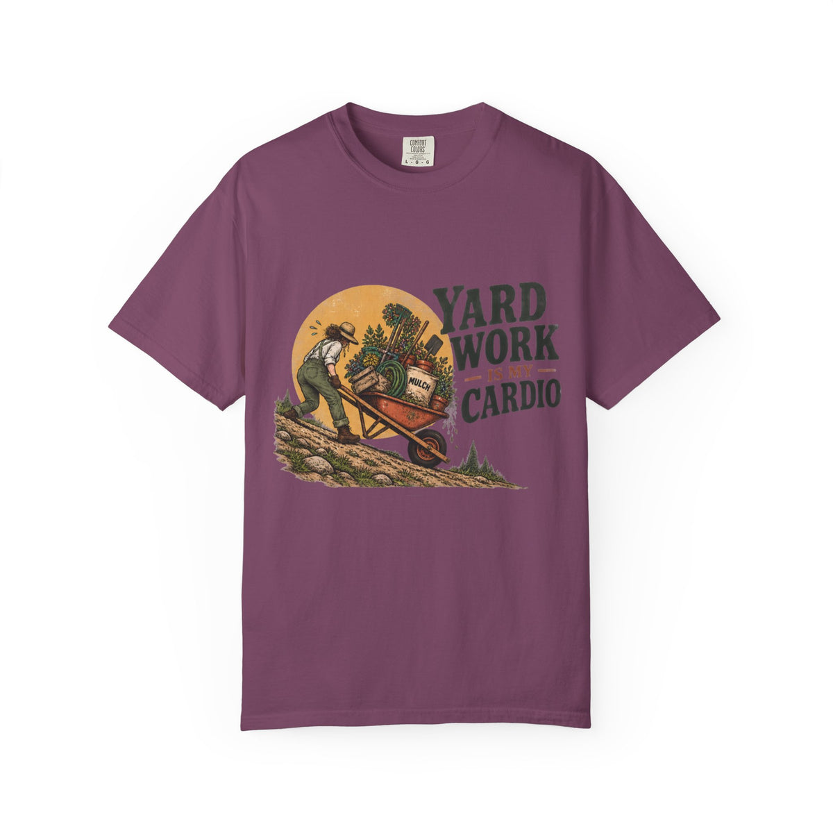 Yard Work Is My Cardio T-Shirt — Vintage Gardener Tee for Gardening Lovers