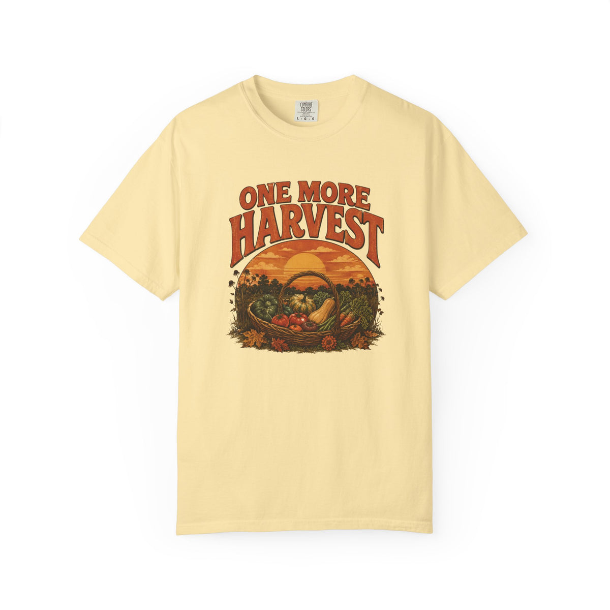 One More Harvest T-Shirt — Vintage Fall Farm Sunset Tee