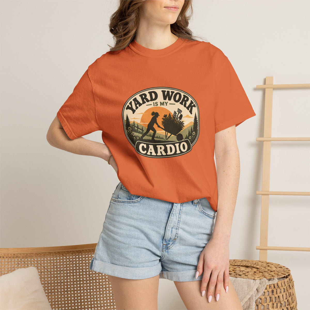 Lawn Care Is My Cardio T-Shirt — Vintage Yard Tee