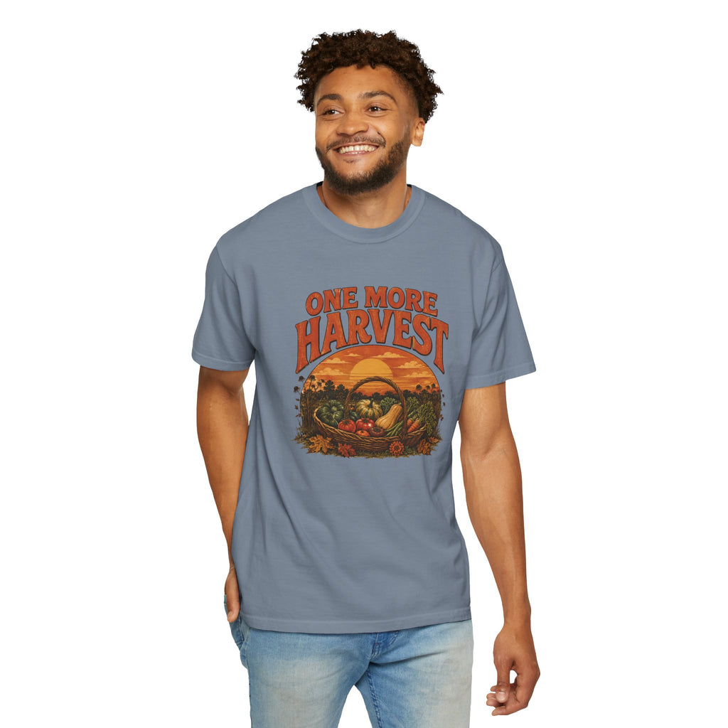 One More Harvest T-Shirt — Vintage Fall Farm Sunset Tee