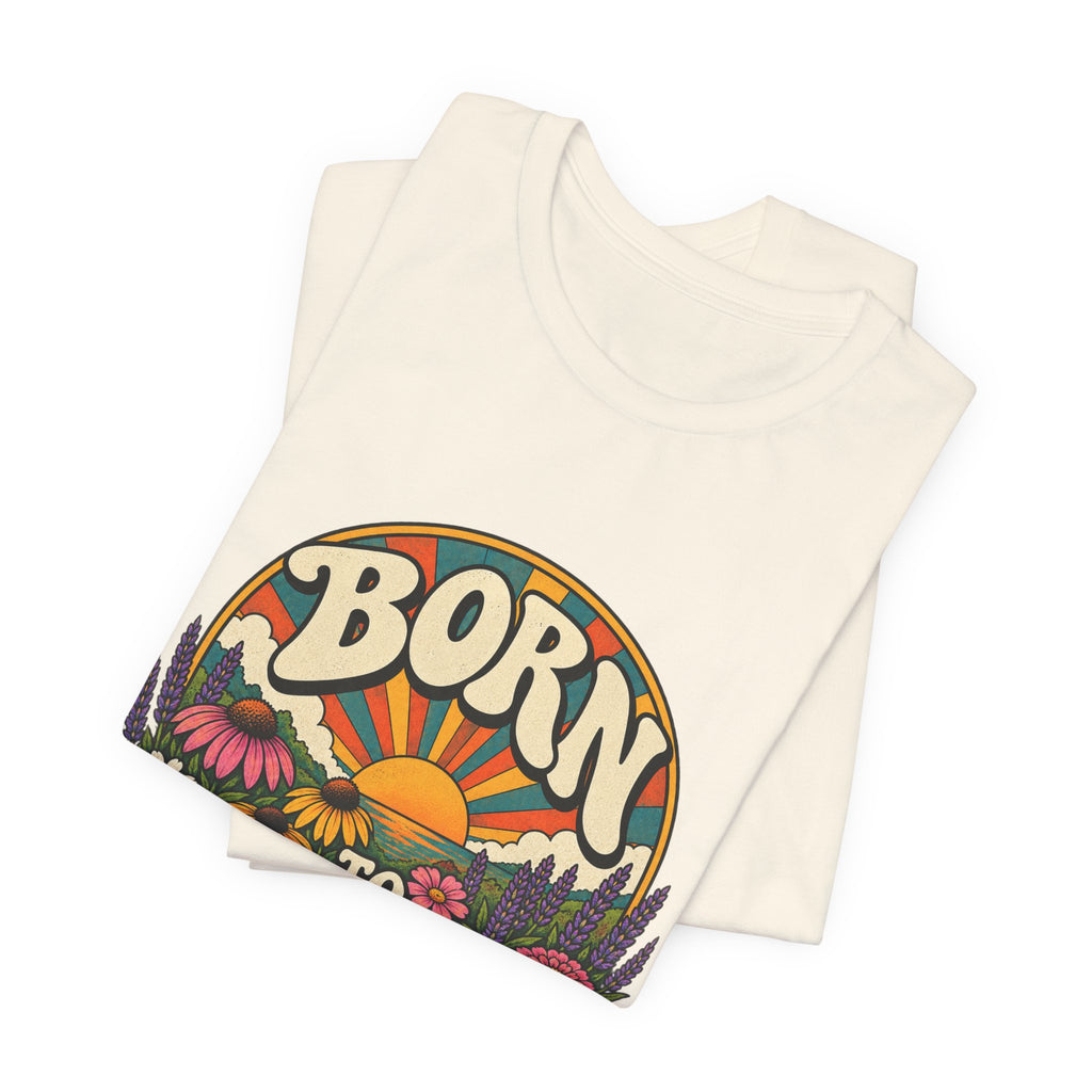 Born to Grow T‑Shirt — Retro Floral Gardening Tee