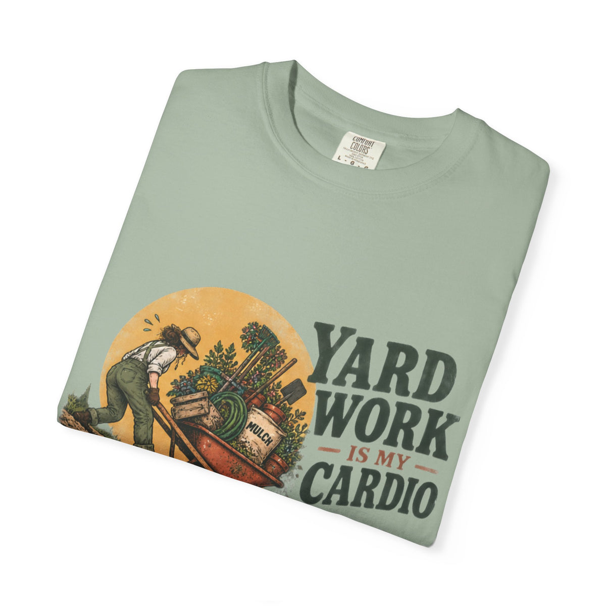 Yard Work Is My Cardio T-Shirt — Vintage Gardener Tee for Gardening Lovers
