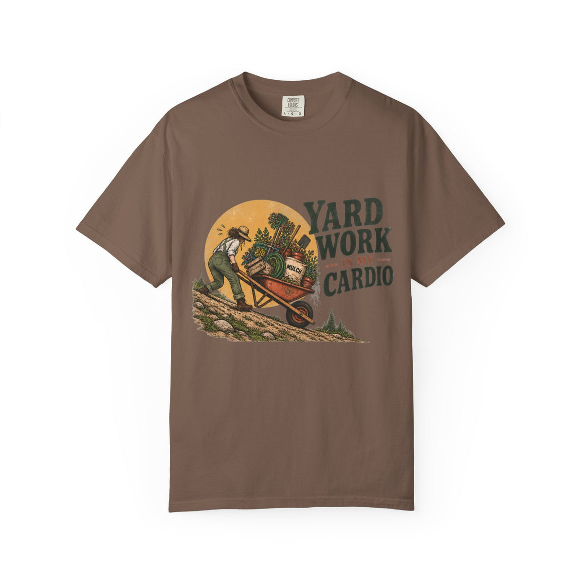 Yard Work Is My Cardio T-Shirt — Vintage Gardener Tee for Gardening Lovers