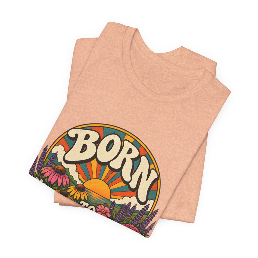Born to Grow T‑Shirt — Retro Floral Gardening Tee
