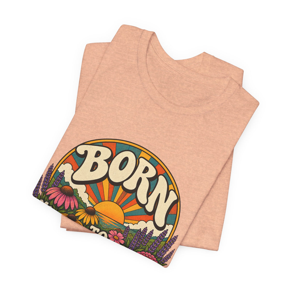 Born to Grow T‑Shirt — Retro Floral Gardening Tee