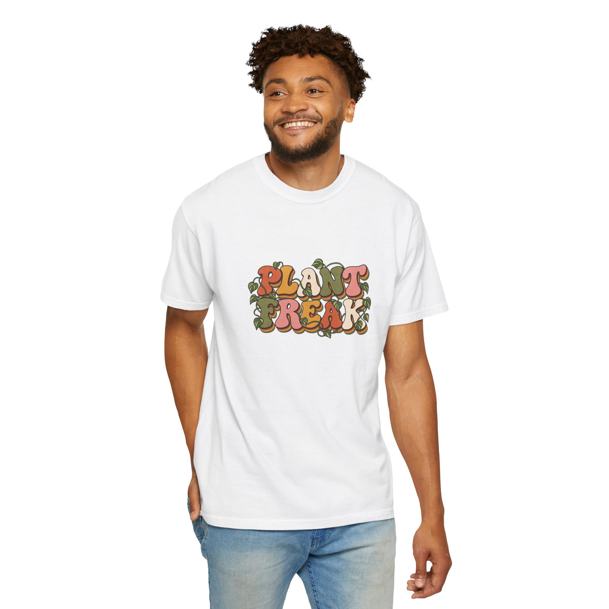 Plant Freak T-Shirt — Retro Groovy Botanical Tee for Plant Lovers