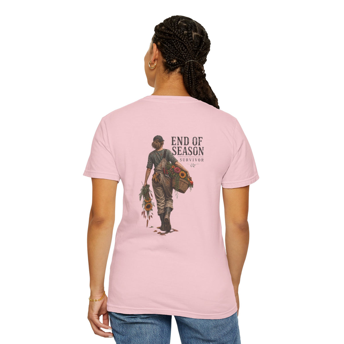 End of Season Floral Tee — Sunflower Farmer Graphic T-Shirt