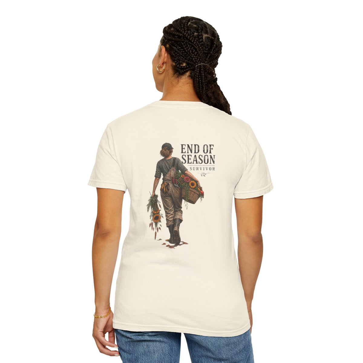End of Season Floral Tee — Sunflower Farmer Graphic T-Shirt