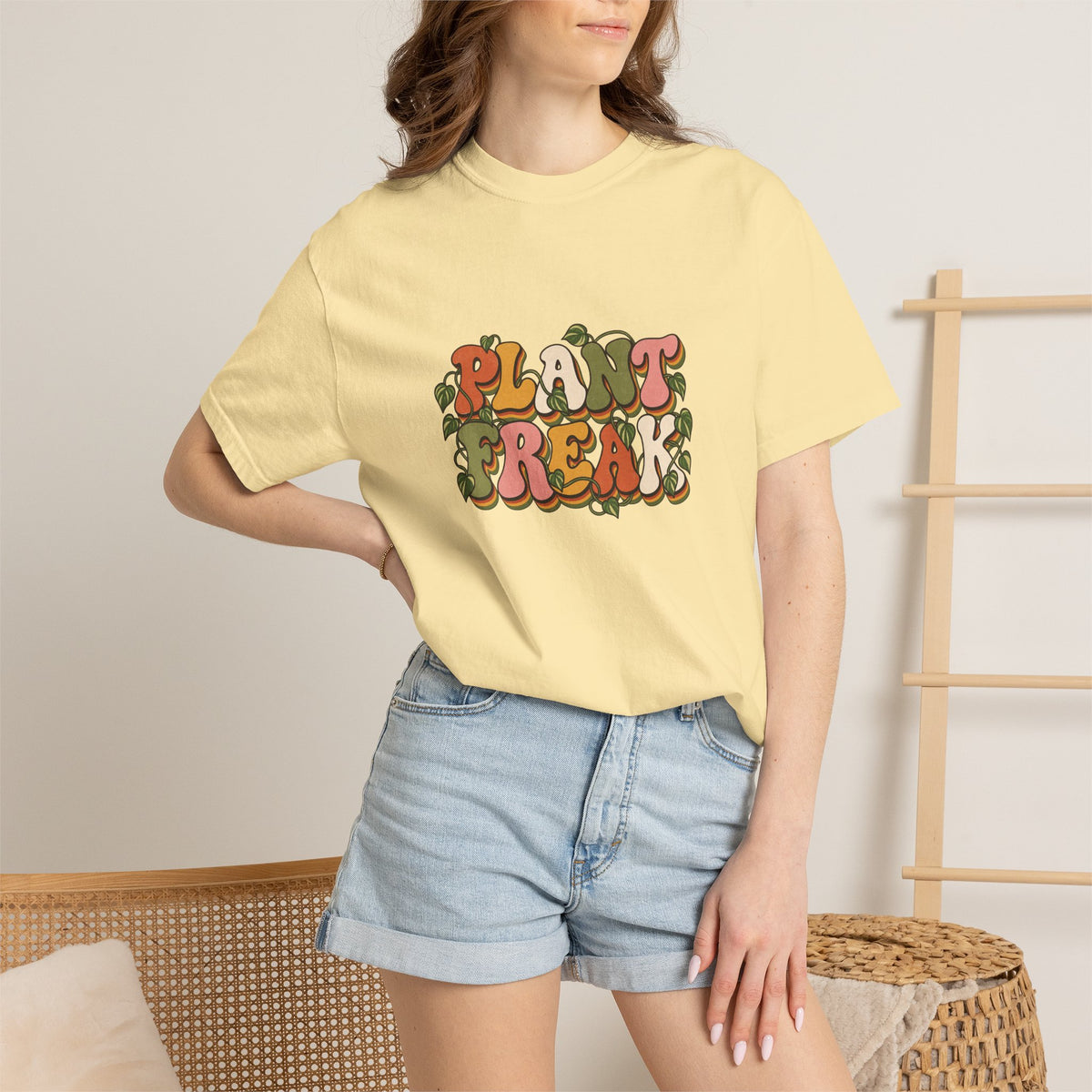 Plant Freak T-Shirt — Retro Groovy Botanical Tee for Plant Lovers