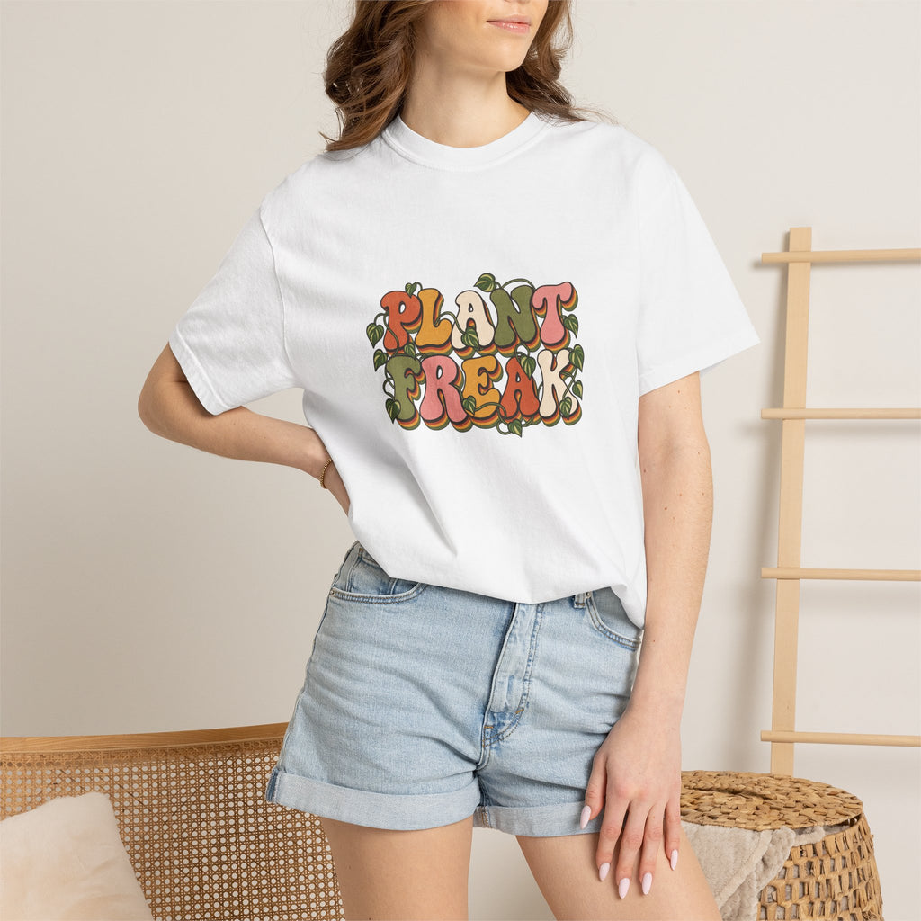 Plant Freak T-Shirt — Retro Groovy Botanical Tee for Plant Lovers