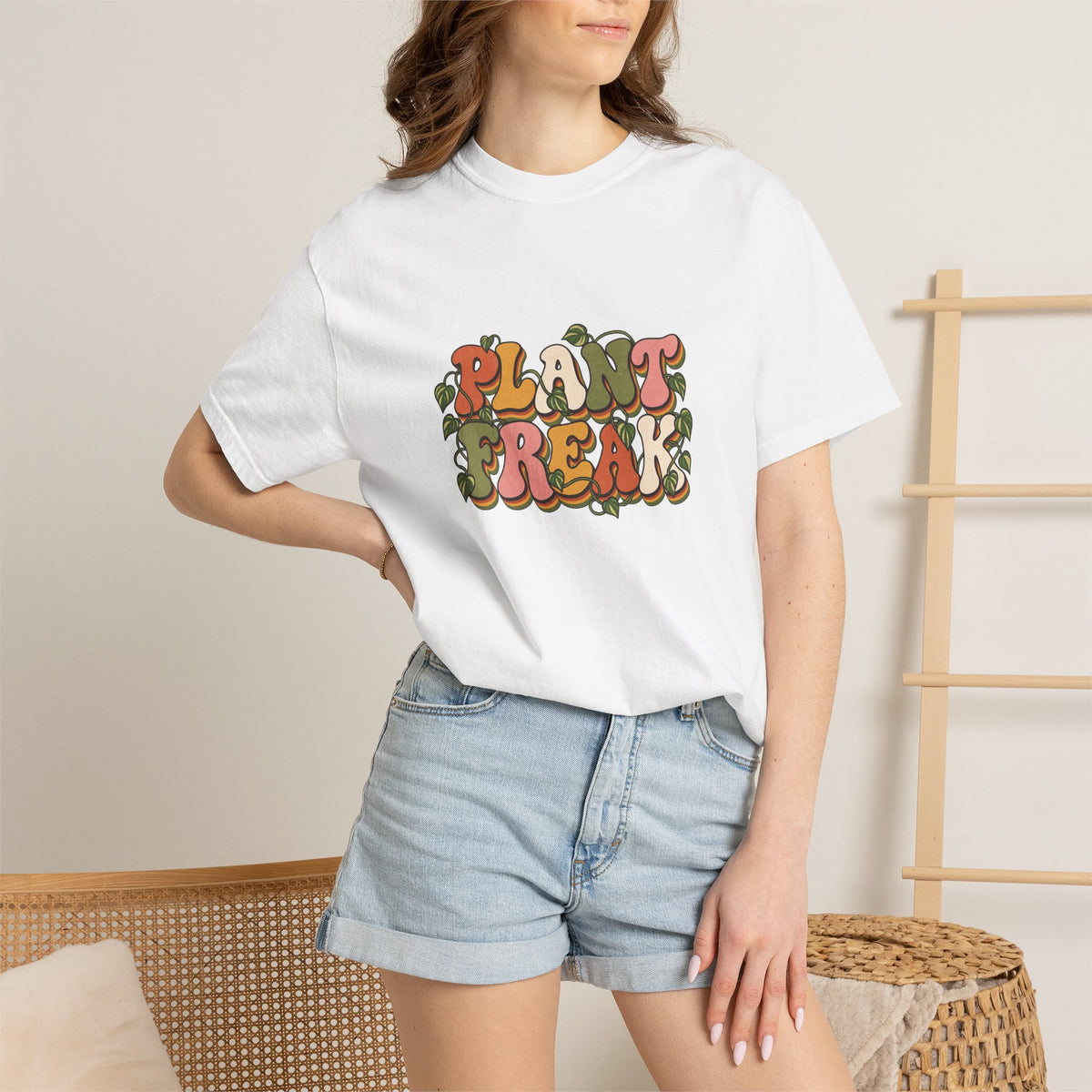 Plant Freak T-Shirt — Retro Groovy Botanical Tee for Plant Lovers