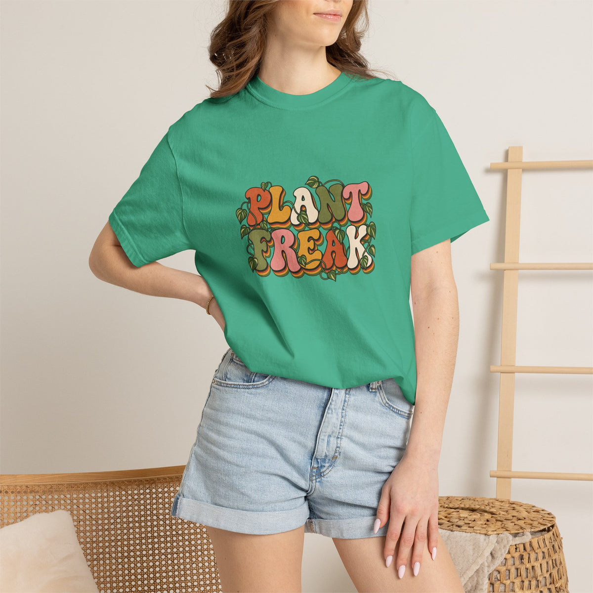 Plant Freak T-Shirt — Retro Groovy Botanical Tee for Plant Lovers