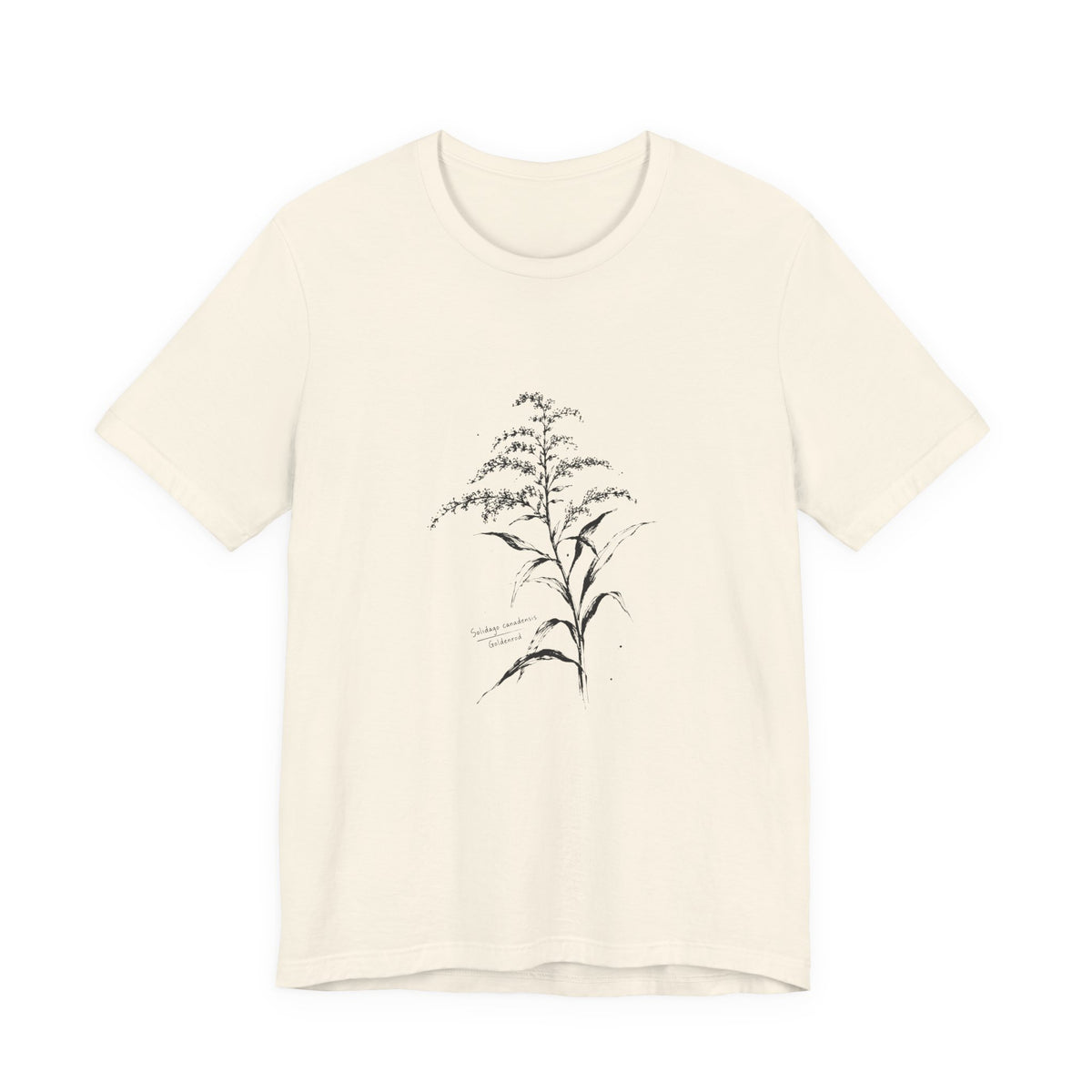 Botanical Sketch Tee — Vintage Goldenrod Illustration T-Shirt