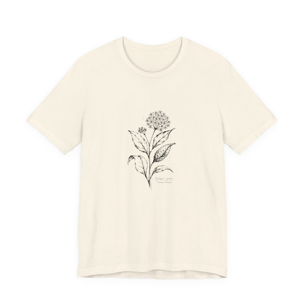 Botanical Sketch Tee — Vintage Milkweed Illustration T-Shirt