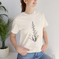 Floral Sketch Tee —Vintage Mullein Illustration T-Shirt